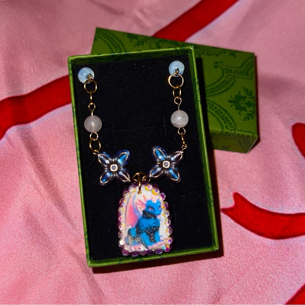 Whimsigoth Dragon Necklace